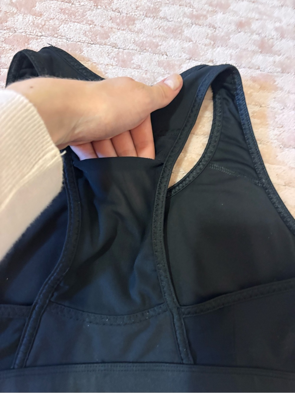 Fabletics Black Racerback Sports Bra - Picture 4 of 4